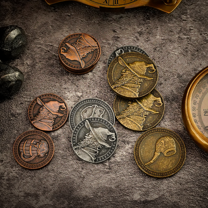 The Old Mage’s Coin Pouch | 35-Piece Fantasy Coin Set