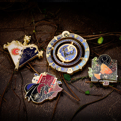 KAELORN’S STARWISH | Rotating Star Druid Coin and Magnetic Pin Set