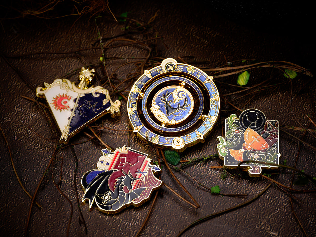 KAELORN’S STARWISH | Rotating Star Druid Coin and Magnetic Pin Set