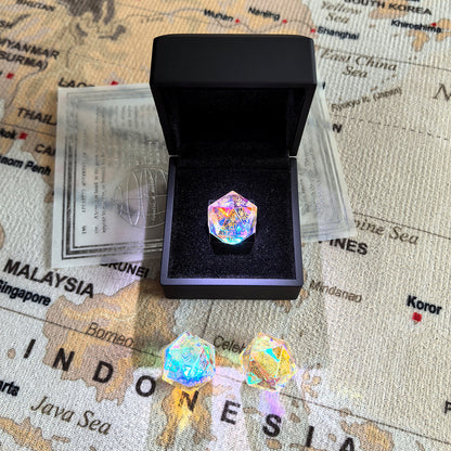 Lucky Gem - "All-20"  K9 Crystal D20 Die