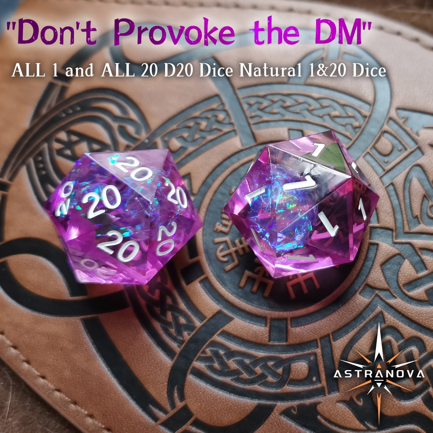 “Don’t provoke the DM”D20 Dice Set