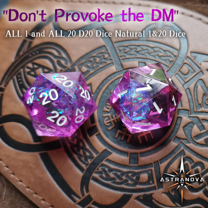 “Don’t provoke the DM”D20 Dice Set