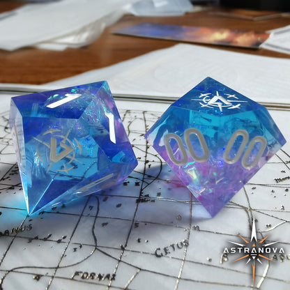 "The Keeper's Mercy" D100 Critical Success Dice Set