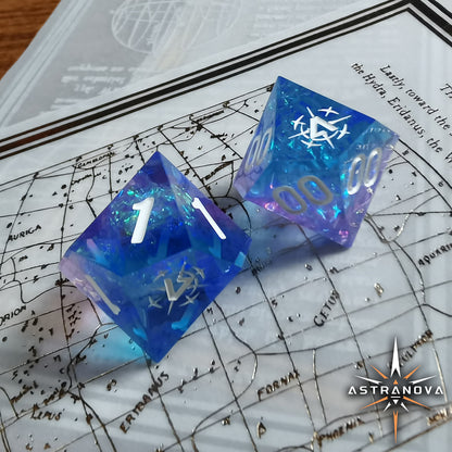 "The Keeper's Mercy" D100 Critical Success Dice Set