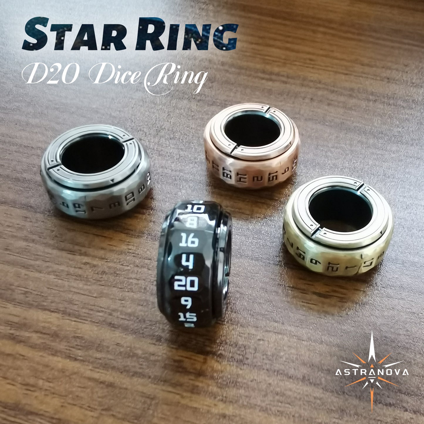 Star Ring - D20 Dice Ring