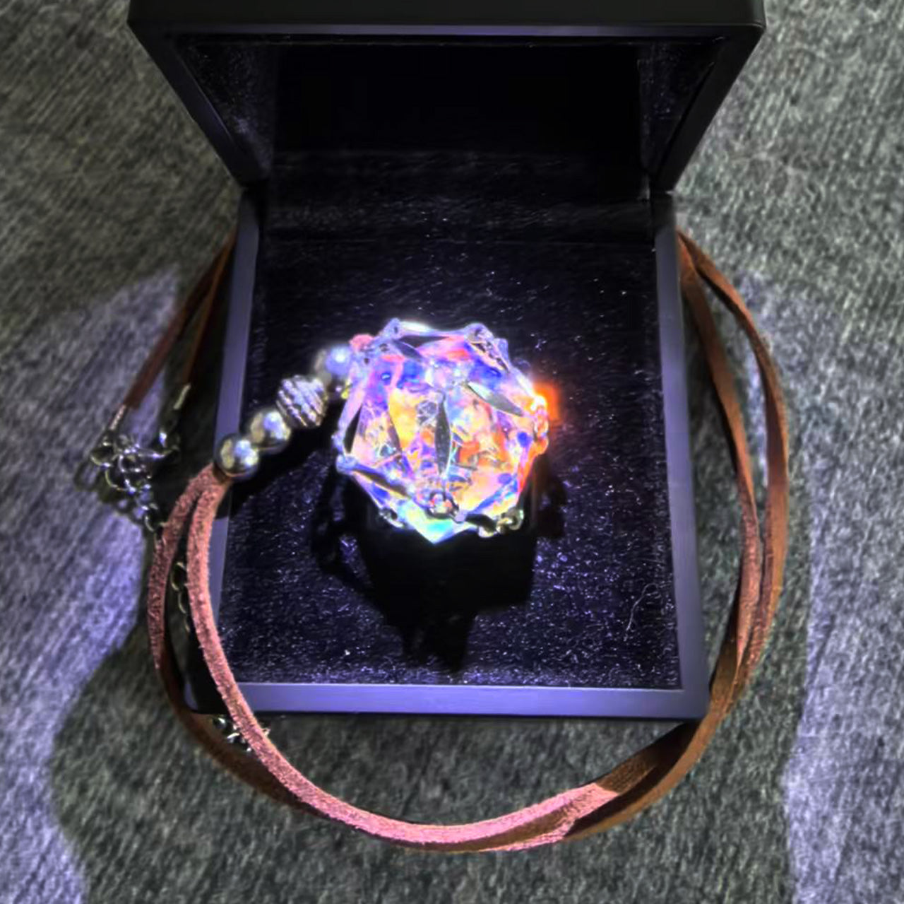 Lucky Gem - "All-20"  K9 Crystal D20 Die