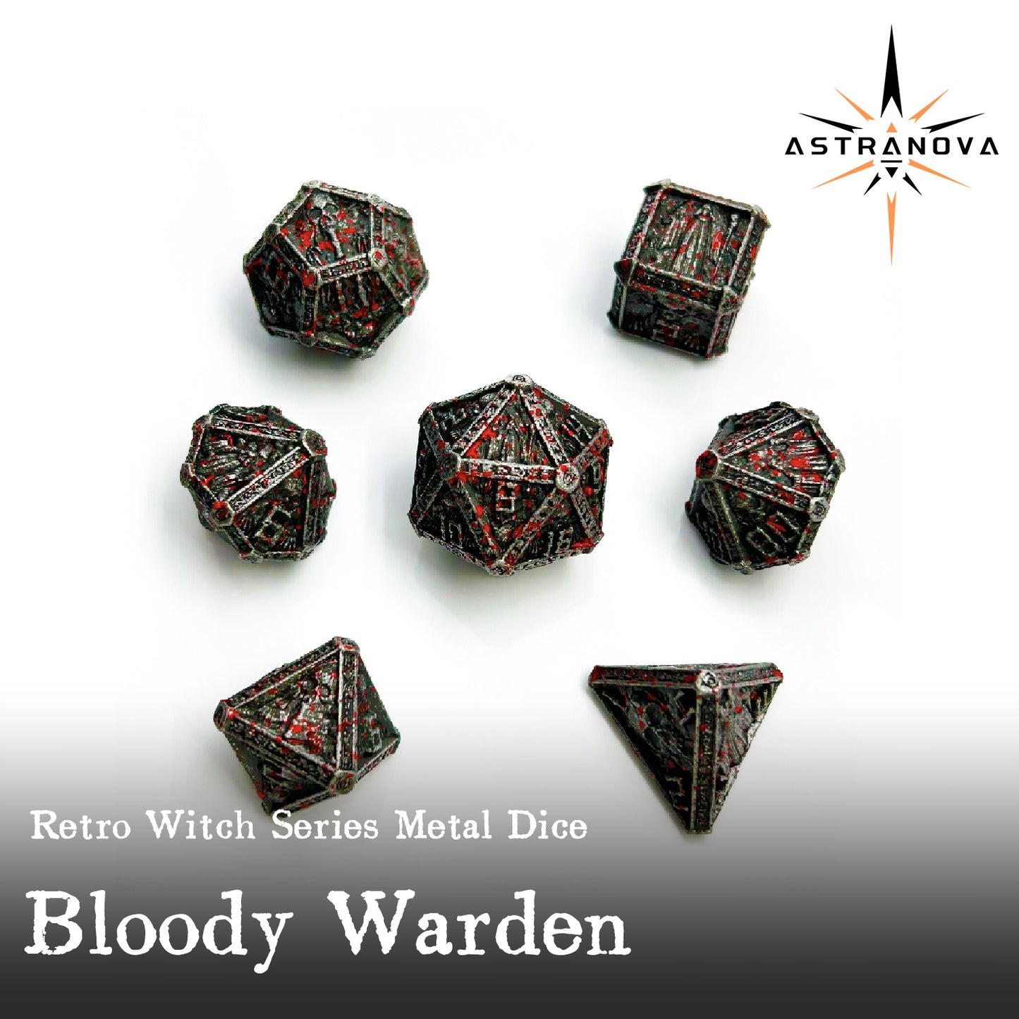 Retro Witch Series Metal Dice Set（7）